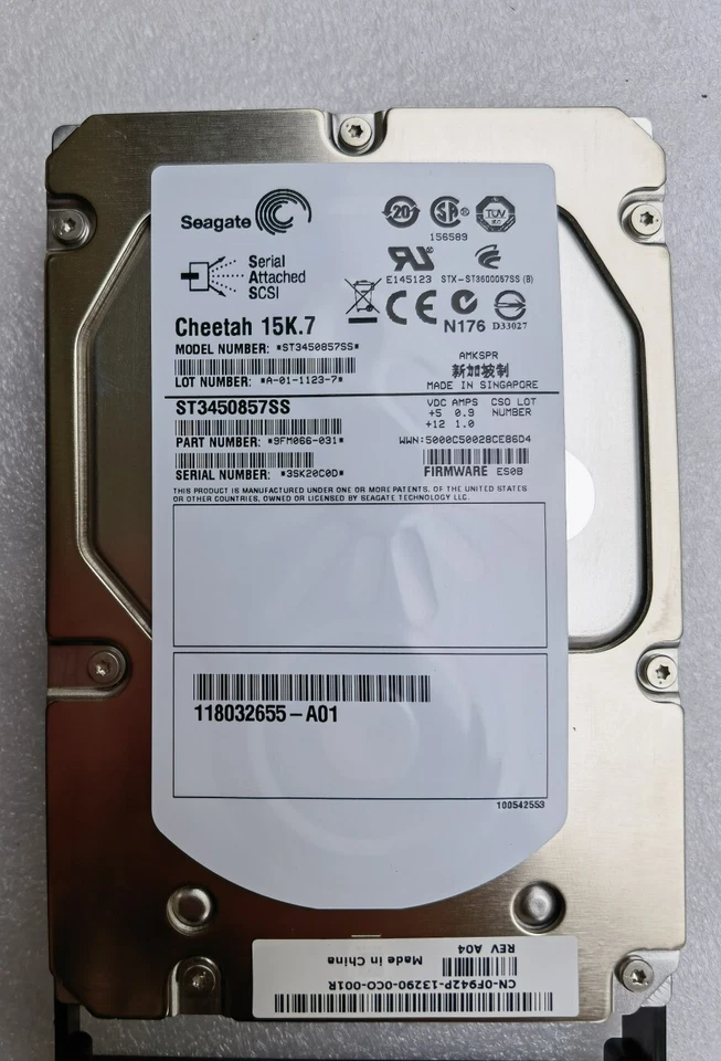 EMC AX-SS15-450 450G 15K 3.5" SAS Hard Drive 005048877 005048957 - Image 3 of 4
