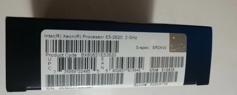 Intel BX80621E52620 SR0KW Xeon E5-2620 15M Cache, 2.00 GHz, 7.20 GT/s QPI NEW - Image 2 of 4