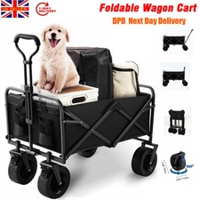 Folding Garden TROLLEY Cart Heavy Duty Trailer Utility Wagon Camping Beach Truck
