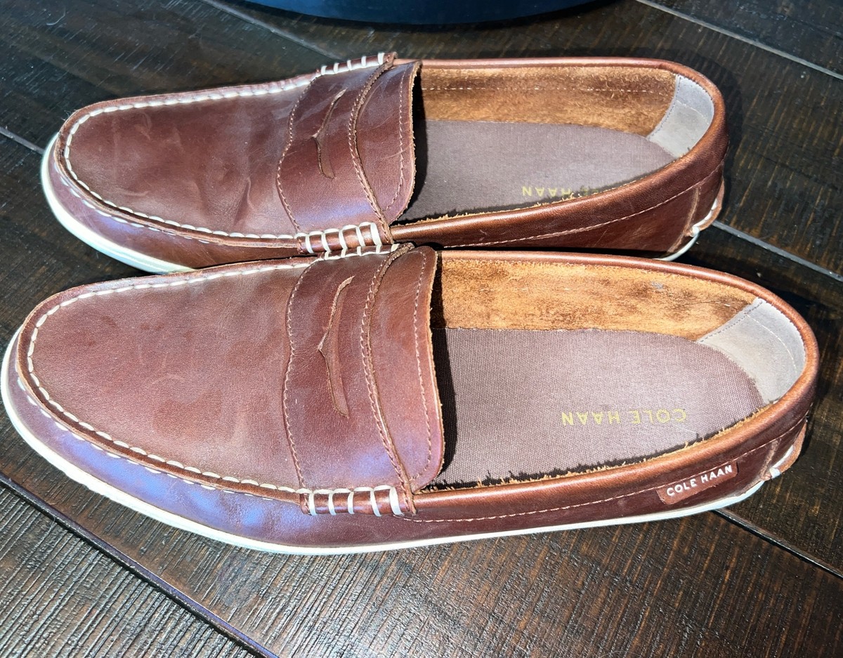 Cole Haan Mens Pinch Weekender Penny Loafer British Tan Leather