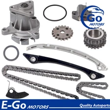 Water Pump with Gasket Timing Chain Kit For Jaguar XF XE F-Pace 2.0L PT204 Turbo