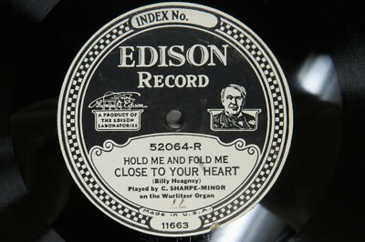 C. Sharpe - Minor - EDISON 52064 - Wurlitzer Organ - Hold Me And Fold Me  