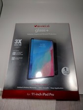 ZAGG InvisibleShield Glass Screen Protector for Apple 11 inch iPad Pro USED 
