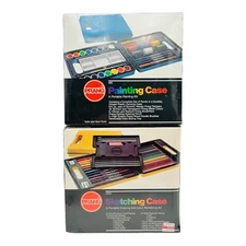 PRANG Sketching Case Portable Drawing 2200 & Painting Kit 800 NEW & SEALED
