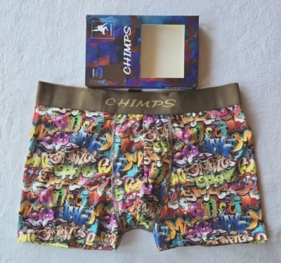 Boxer grafitti marque Chimps taille L neuf étiqueté à 13,90€ (sm) - Photo 1/3