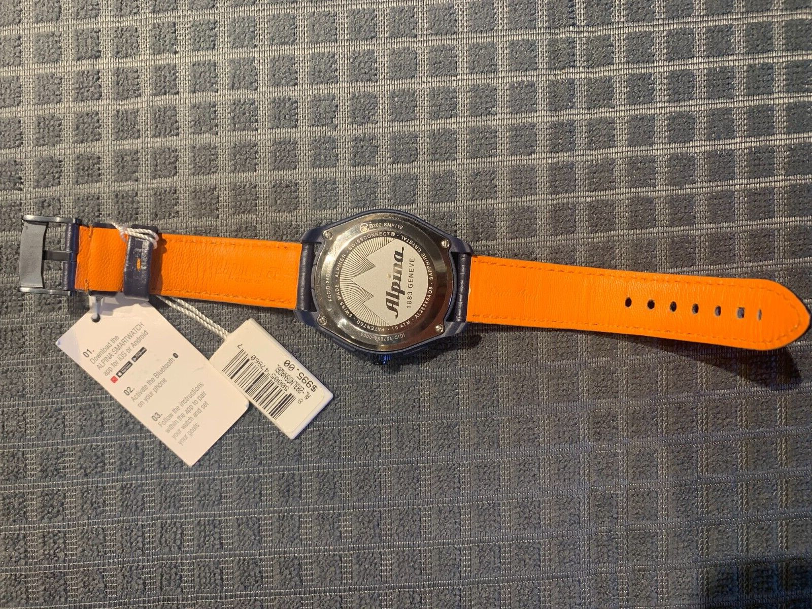 ALPINA ALPINER X AL-283LNO5NAQ6L NAVY BLUE ANALOG-DIGITAL SMARTWATCH 45 MM NEW