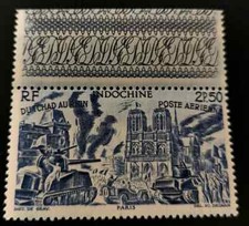 Indochina: 1946 Airmail 2.50 P. (Collectible Stamp).