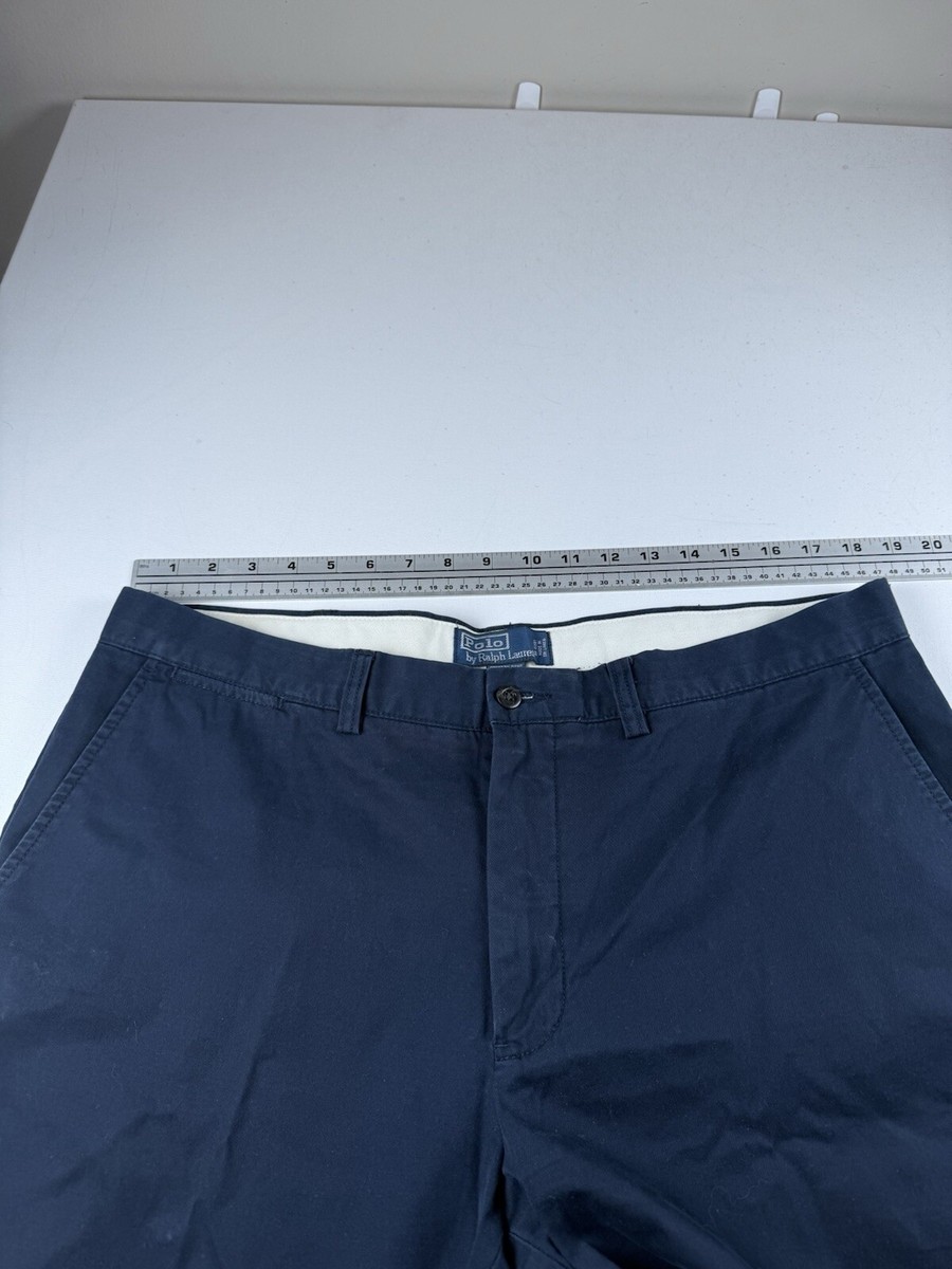 Polo By Ralph Lauren Men's Mid Rise Blue Preston Pant Size 38/32