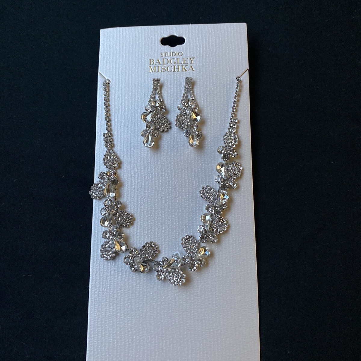 Badgley Mischka Studio Earrings Necklace set