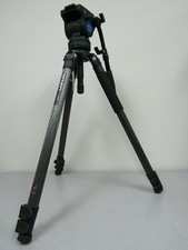 Benro C373FBV4H Series 3 Carbon Fiber Video Tripod - Max Load 8.8 lb / 4 kg