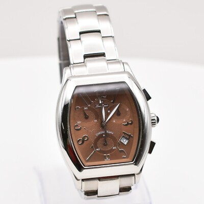 Lucien Piccard Men's Tonneau Chronograph Wristwatch Model 2B