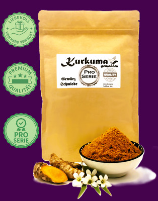 500g Kurkuma gemahlen Pro Serie Premium Qualität1A  Curcuma Curcumin Aromabeutel