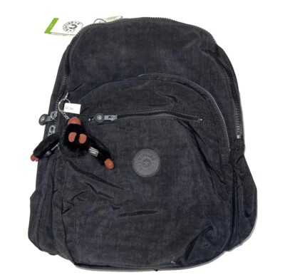 Kipling TRUE BLACK TONAL Women's Seoul Laptop Backpack, US Large 15''