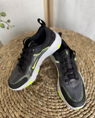 Nike Renew Lucent GS Black Volt Turnschuhe Sneaker UK 4