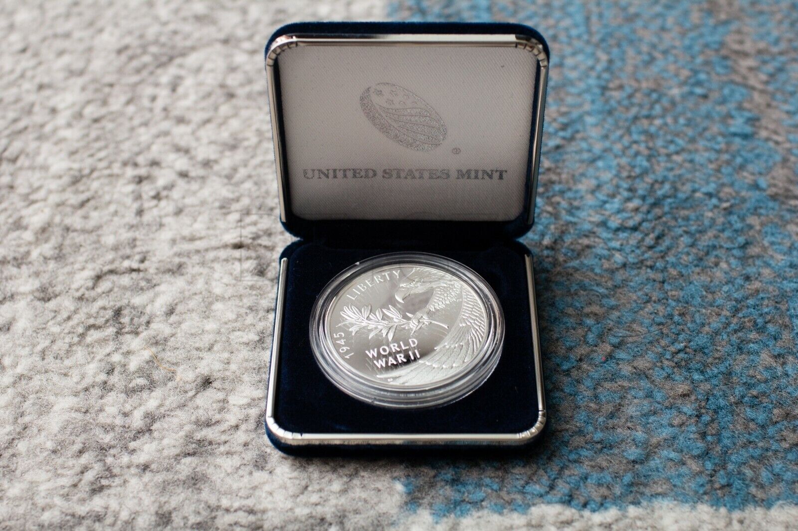 End of World War II 75th Anniversary Silver Medal 20XH, Ungraded Geweldige nieuwe waarde