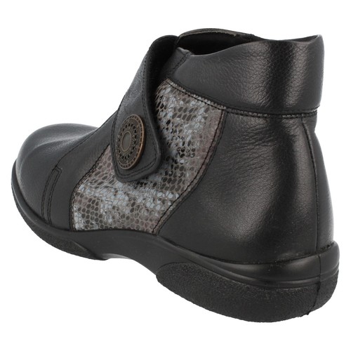 Mujer Easy b Negro Serpiente/ Marrón/ Verde Oliva Nubuck Botín de Piel : Doris - Imagen 6 de 12