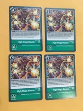 4x High Mega Blaster BT11-102 C (Playset) Digimon CCG | Dimensional Phase NM
