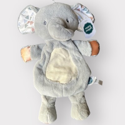 Mary Meyer Plush Gray ELEPHANT LOVEY Security Blanket Baby Toy #23054 New