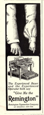 1904 REMINGTON Standard Typewriter No. 7 Décor Ephemera Vintage 00's Print Ad thumbnail
