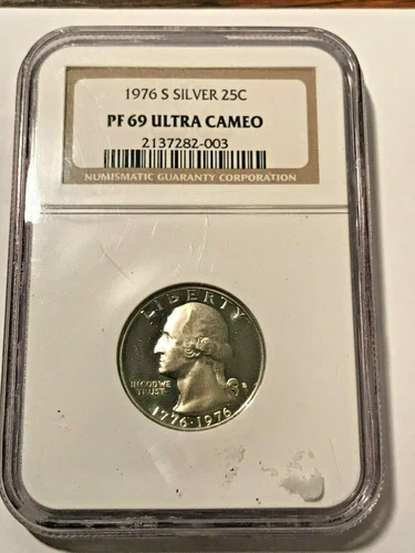 1776-1976-S Silver 25C NGC PF69 ULTRA CAMEO #18981