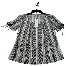 NY Collection Blouse Womens Size Medium Petit...