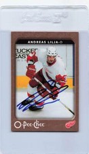 2006/07 OPC #187 Andreas Lilja Red Wings Signed Auto *H5442