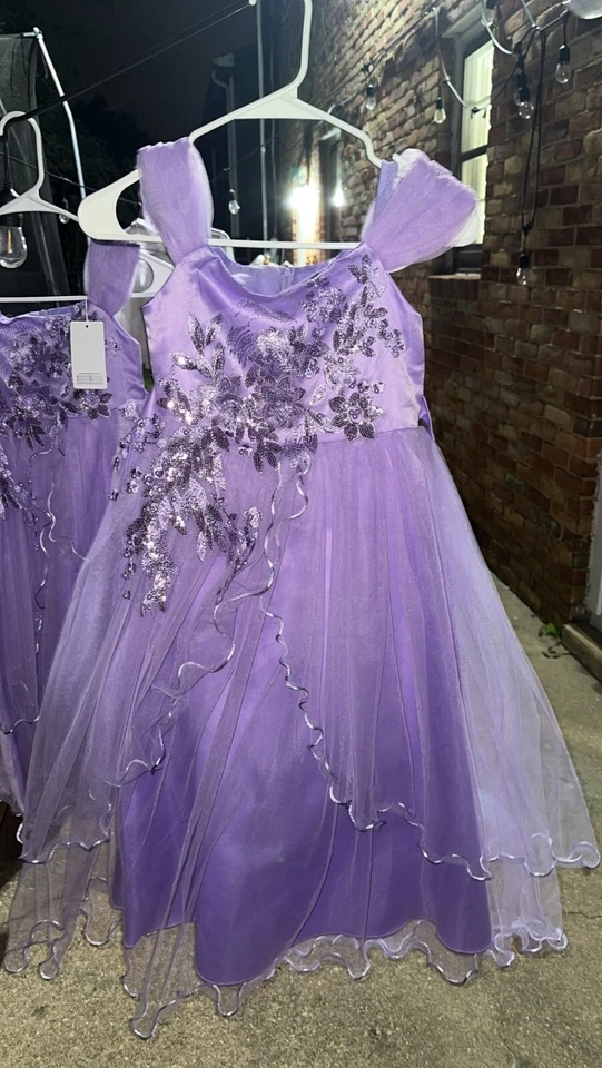 vestido de fiesta de boda hecho para niñas Foto 4 de 4