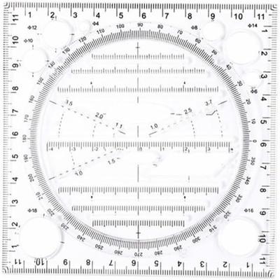 2 Pcs Multifunctional Drawing Ruler, Angle and Circle Maker Drawing Geometric Dr