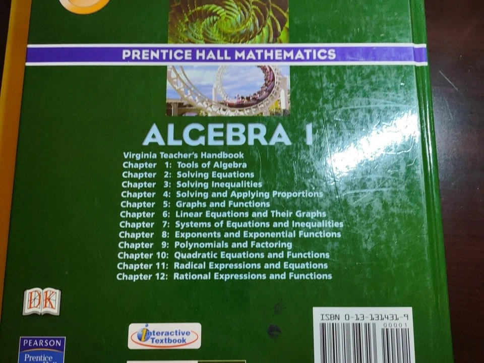 ALGEBRA 1 VIRGINIA TEACHER'S EDITION By Bragg Bellman - Hardcover - Image 3 of 4