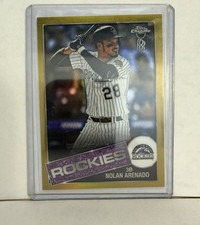 NOLAN ARENADO 2020 Topps Chrome Ben Baller 1985 Gold Refractor /50 Rockies