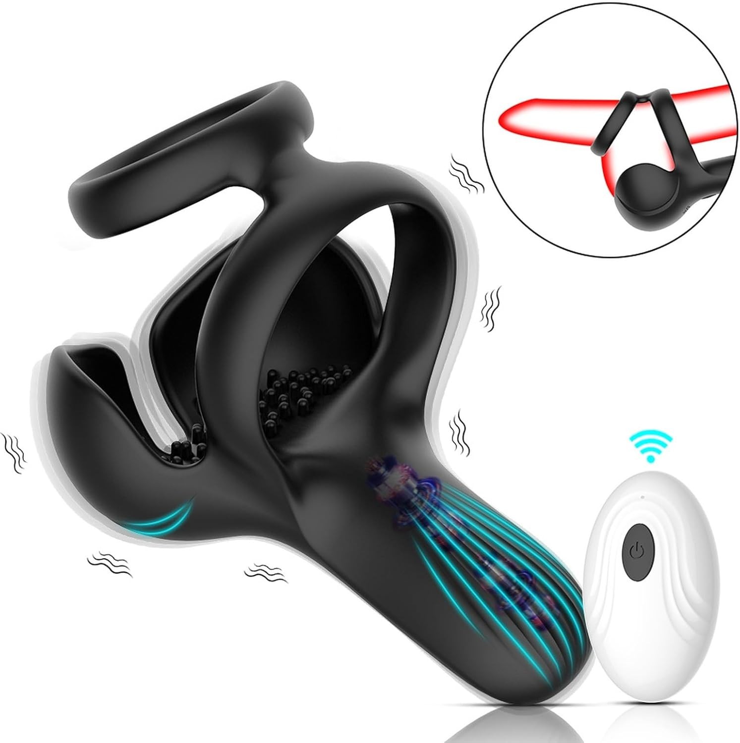 Male Vibrating Cock Ring Penis Stronger Erection Enhancing Sex Toys For Couples