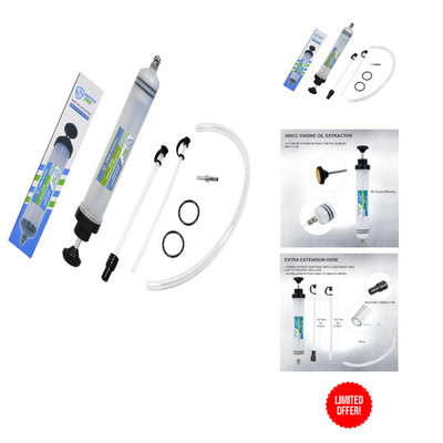 SMOTIVEPRO 500ml Ölabsaugpumpe mit Füllstandanzeige Hand