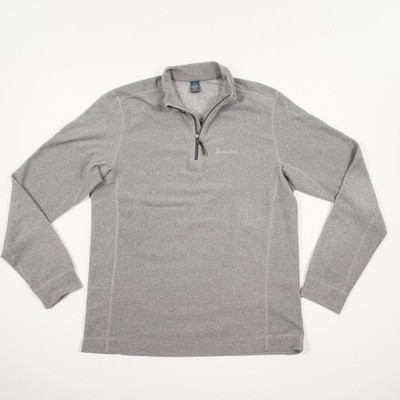 Odlo Herren Fleece Pullover Gr. XL Grau Polyester Stehkragen Reißverschluss Outd