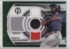 2019 Topps Tribute Triple Relics Green 36/99 Edwin Encarnacion #TTR-EE i6j
