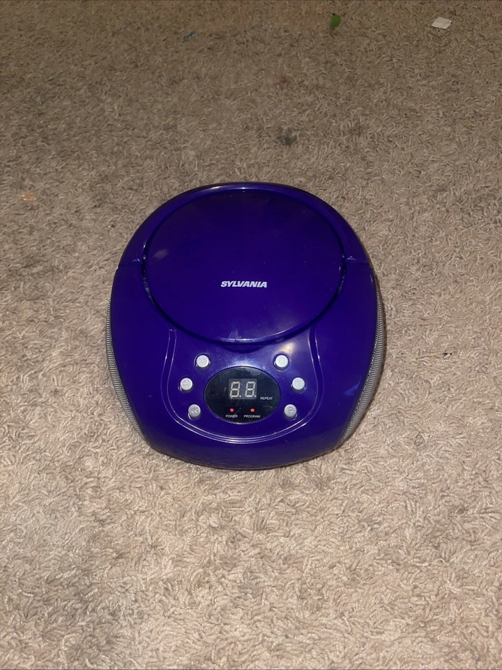 Reproductor de CD portátil Sylvania Boom Box radio AM/FM buen estado Foto 2 de 4