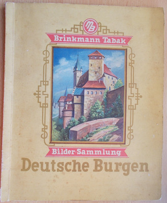 Zigarettenbilder Sammel Album, DEUTSCHE BURGEN, Brinkmann Tabak, komplett