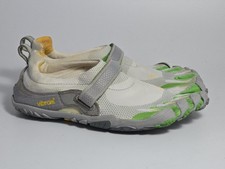 Vibram Womens Bikila W345 Green White Five Fingers Barefoot Shoes - Size 7 38