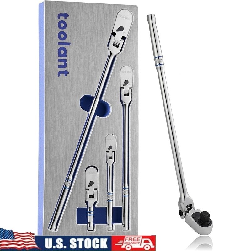 Compact Ratchet Set 90-Tooth Gear High Torque Durable Hand Tools Storage Box New