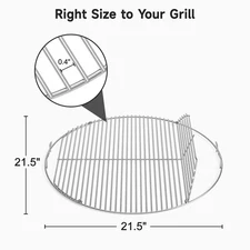 #7436 21.5" Cooking Grate Plated Steel Grill Grate for Weber 22" Charcoal Grill