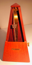 Seth Thomas Metronome De Maelzel E873-111 ISS 3 wood case, made in USA works EC