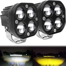 Led Pod Lights Yellow White Double Color Led Driving Lamp Amber Fog Light