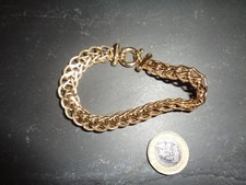 9ct Gold Bracelet,21cm long, 13.7grams