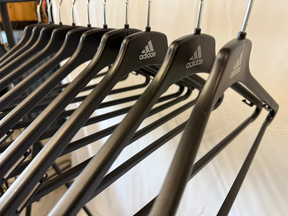 adidas Kleiderbügel, Schwarz - NEU - 10er-Pack