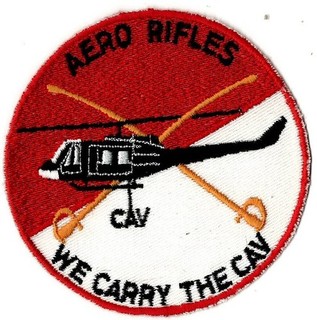 US ARMY AERO RFLES CAV WE CARRY THE CAV MILITARY PATCH