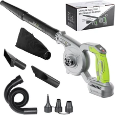 Leaf Blower Cordless, Leaf Blower for DEWALT 20V Max Battery, 2-In-1 Handheld Ma