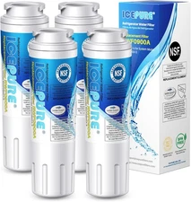ICEPURE UKF8001 Refrigerator Water Filter Replacement for 4 Count (Pack of 1) 