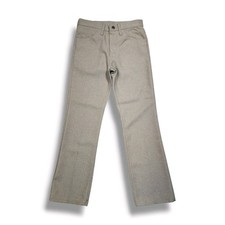 Vintage Wrangler Western Heathered Tan 100 Polyester Pants Men's 29x30 82HT