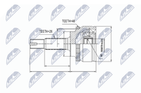 Nty Gelenksatz, Antriebswelle NPZ-TY-082 FüR Toyota