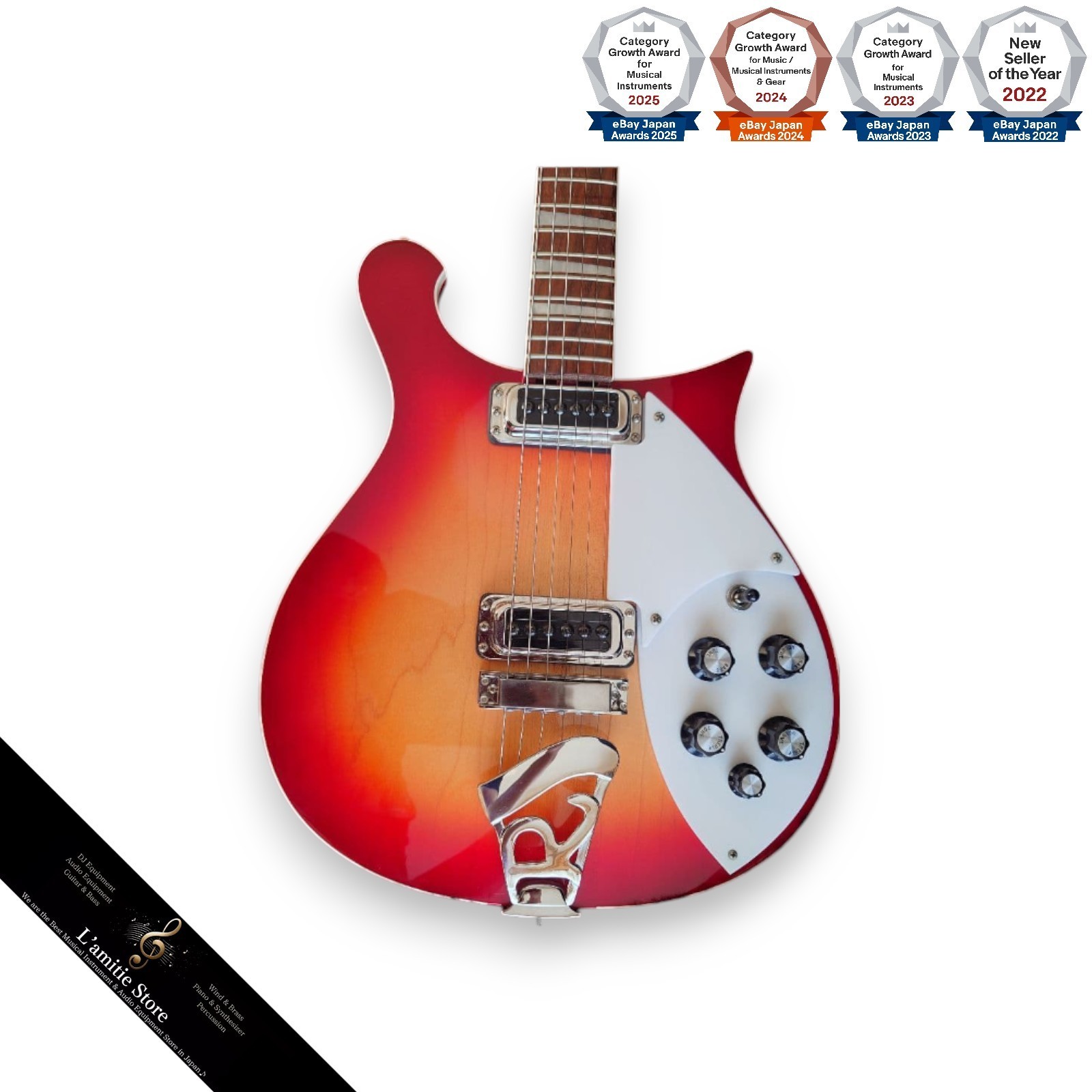 Rickenbacker 620 Fireglo Electric Guitar Fire glo Musical Instrument Vintage JP