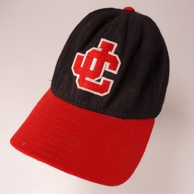 JC Drum Line Hat DeLONG Men's Medium-Large Black Red Adjustable Cap